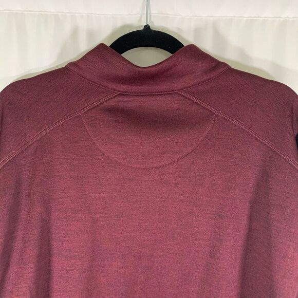 Callaway Golf Sweater Men's XL Red 1/4 Zip Pullover Zip Pocket Long Sleeve - Picture 8 of 8